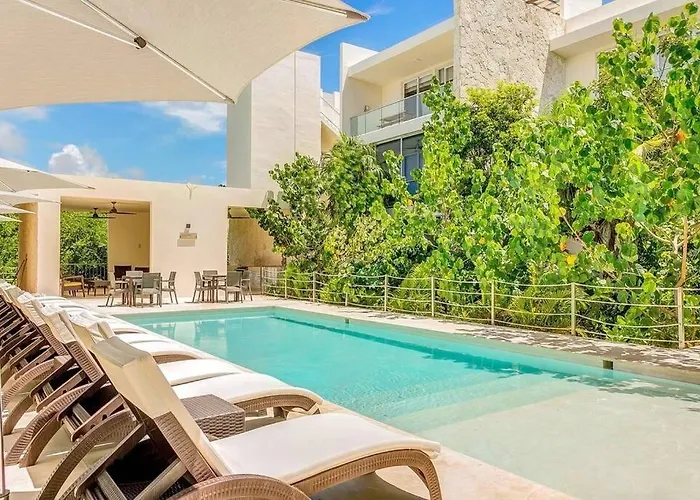 Tortuga Azul Private Terrace Rooftop Pool W Bbq Access 11 Pools Free Club * Akumal